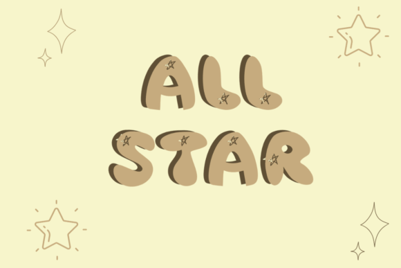 All Star Font for Creative Branding