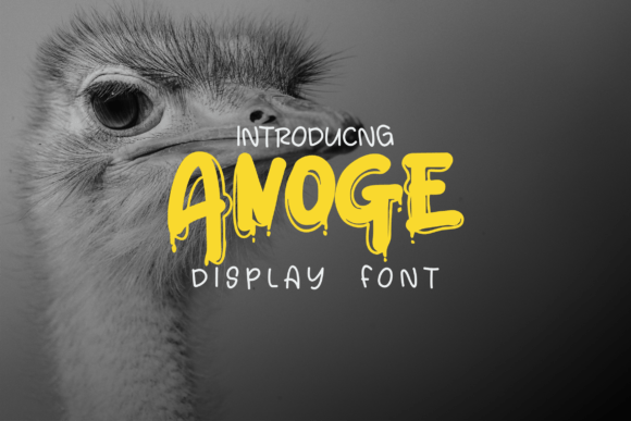 Anoge: A Graffiti-Style Display Font