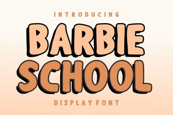 Barbie School Font for Creative Projects