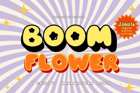 Boom Flower Font Review