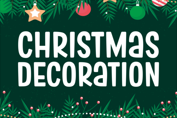 Christmas Decoration Font for Holiday Branding