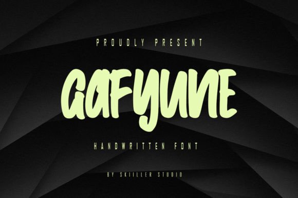 Gafyune: A Font for Bold Branding
