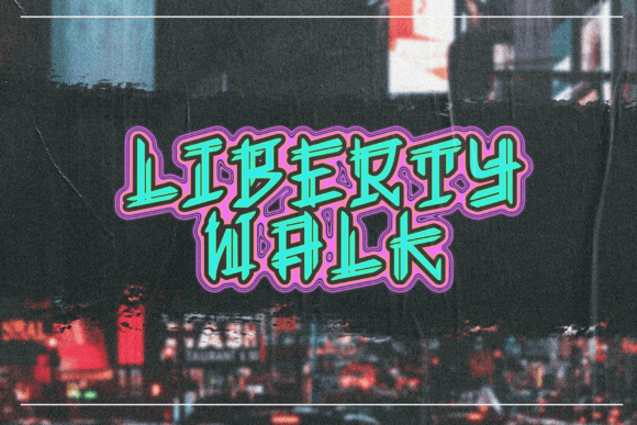 Liberty Walk: A Bold Font for Editorial Design