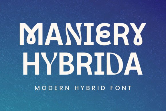 Maniery Hybrida: A Display Font for Creative Expression