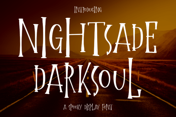 Nightsade Darksoul – A Spooky Display Font