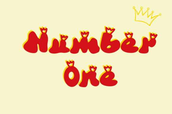 Number One Font for Business Branding