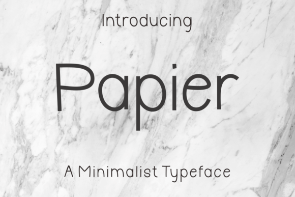 Papier: A Modern Display Font for Web Design