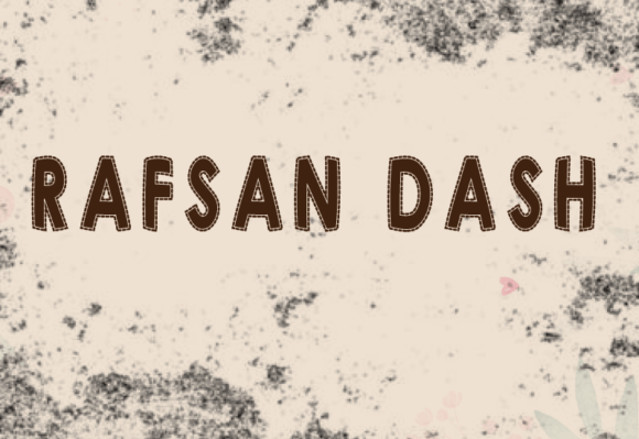 Rafsan Dash Font for Creative Projects