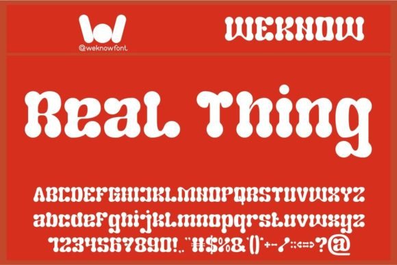 Real Thing Font for Web Design