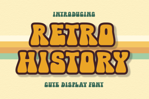Retro History Font for Creative Projects