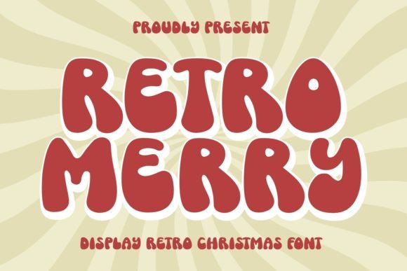 Retro Merry Font for Holiday Branding