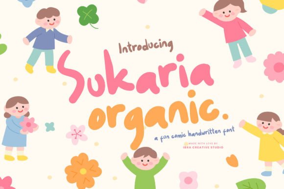 Sukaria Organic: A Handwritten Font for Creative Expression
