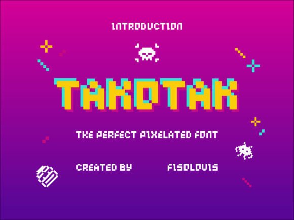 Takotak Font: Pixelated Perfection for Makers