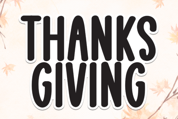 Thanks Giving Font for Web Design