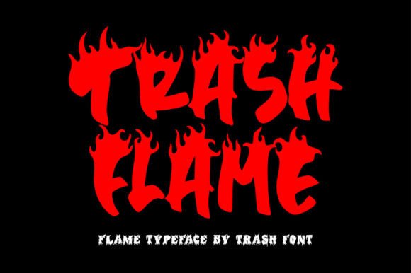 Trash Flame Font for Bold Branding
