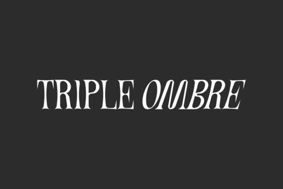 Triple Ombre Font for Web Design