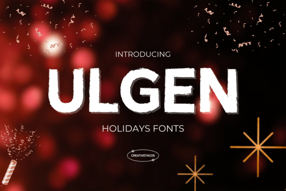 Ulgen: Bold Holiday Font for Impactful Campaigns