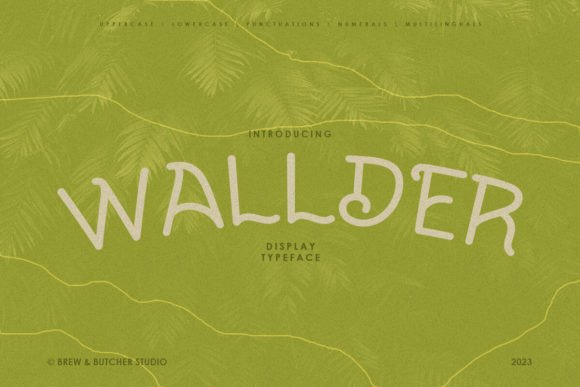 Wallder: A Curved Display Font