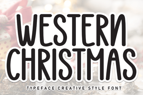 Western Christmas Font for Creative Projects