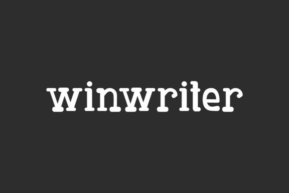 Winwriter Font for Business Style